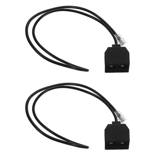  2 Pieces Telefonverlängerungskabel Telefonleitungsadapter Telefonanschlüsse