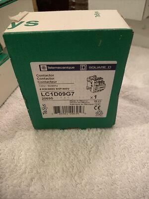 Telemecanique LC1D09 G7 120 VAC Coil LC1 D09 Starter Contactor *NEW*