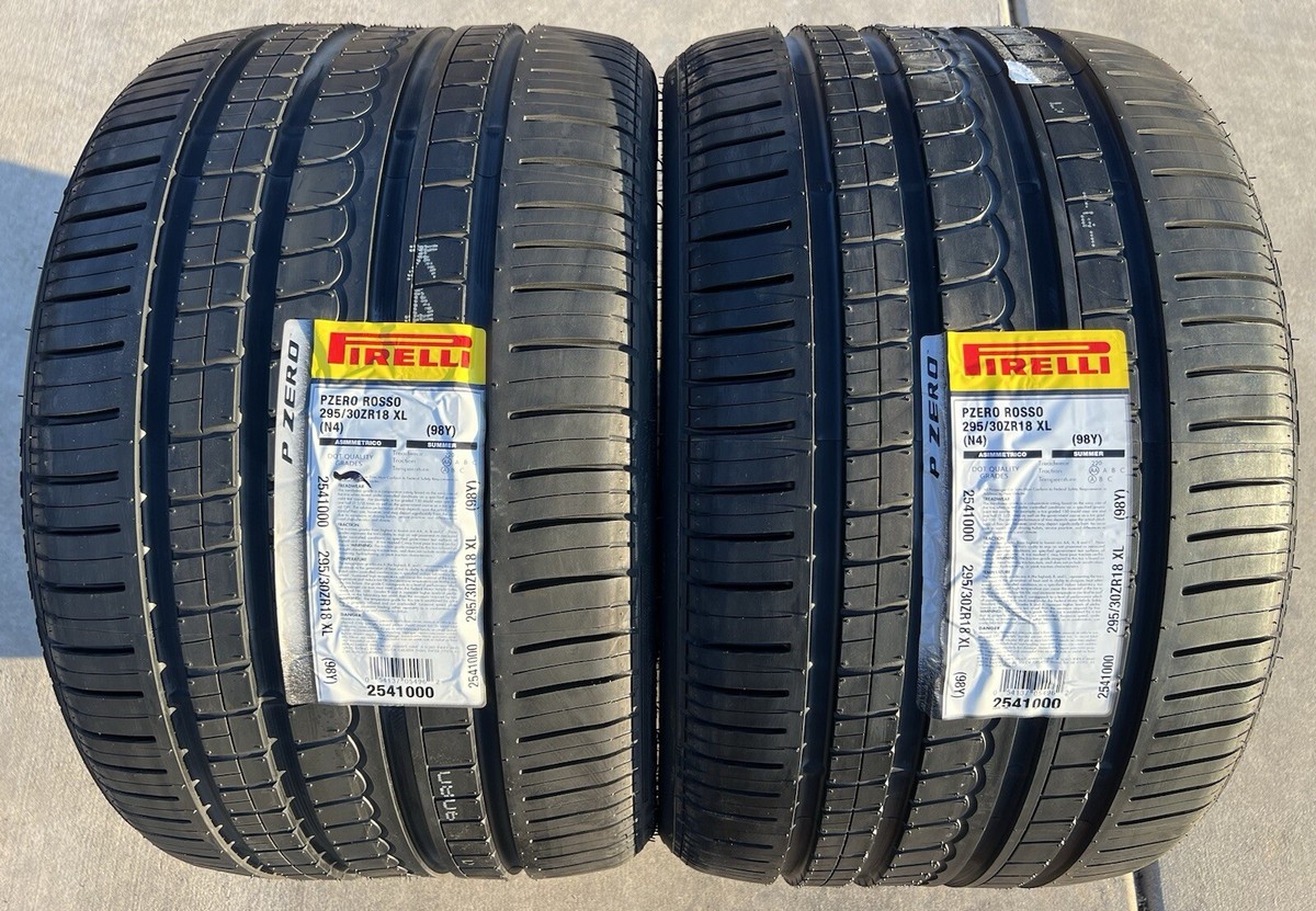 Set of TWO NEW 295/30ZR18 Pirelli P Zero Rosso N4 Porsche 911