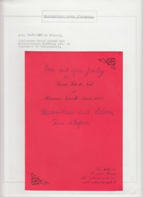 Count Massimiliano Secco d'Aragona, Original Autograph, Royalty, Italy (L6548)