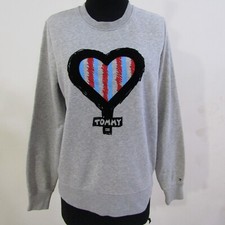 Tommy Hilfiger Women s Crew Neck Sweatshirt Grey Chest Size 36/38 S REF Y07722