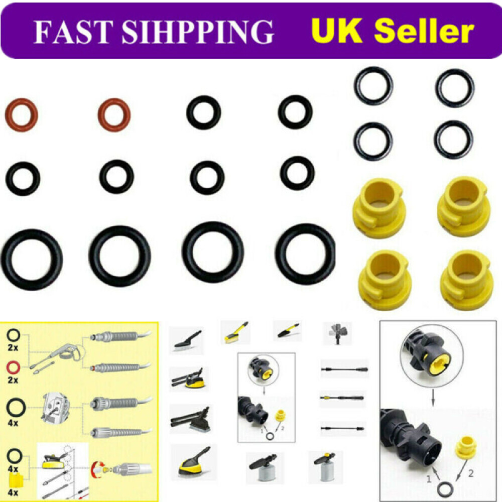 Fit Karcher K2 K3 K4 K5 K6 K7 Pressure Washer Nozzle O Ring Seal Kit 2.