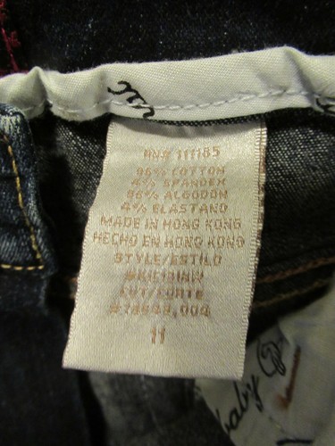 (P1) Girls Baby Phat Denim Shorts Size 11 - Picture 4 of 7