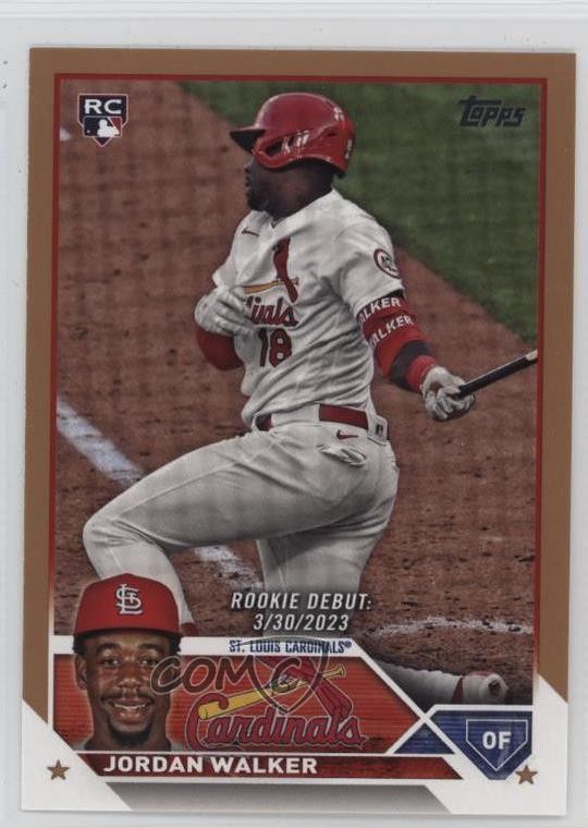 2023 Topps Update Rookie Debut Gold /2023 Jordan Walker #US122 Rookie RC 1pr2