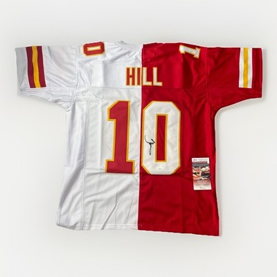 Tyreek Hill SIGNED Custom CHIEFS RED/WHITE Jersey JSA Cert - JB4