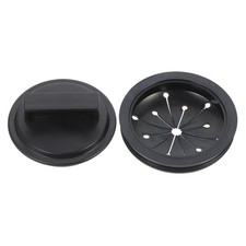 Reusable Kitchen Sink Baffle Guard ABS Splash Proof Drain Plug Stopper Black