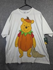 2025 Disney Parks Halloween Winnie Pooh Pumpkin Tigger 2 Sided T Shirt XXXL NEW