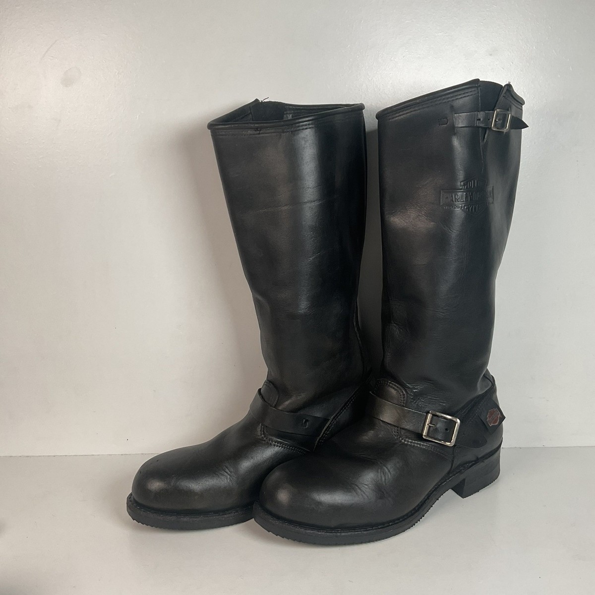 Vintage Harley Davidson Tall Motorcycle Boots Men's 11 Engineer