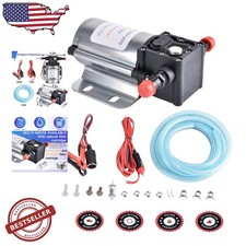 Universal Fit 12V Fuel Transfer Pump Kit - Powerful Self-Priming Diesel Gasol...