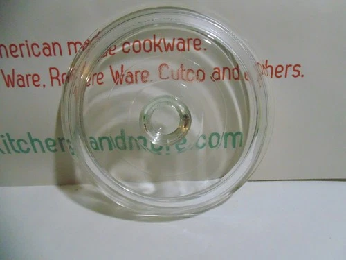 Corning Ware PYREX P-83-C CLEAR Glass Menuette Skillet Lid USA