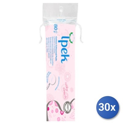 30x Konvolut Baumwolle Scheiben Ibis X 80 Rund (Ipek)