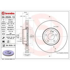 Brembo Front Brake Disc & Pad Set Fits Mercedes-Benz GLC 250 d 4-matic