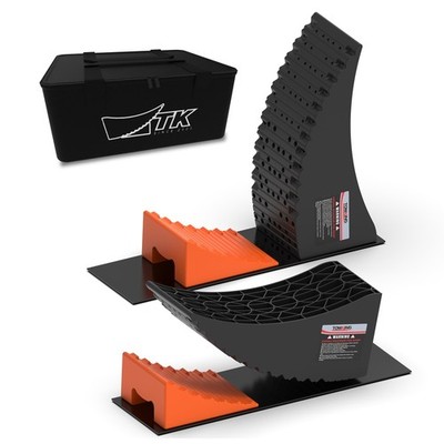Curved Leveling Blocks, 6'' Lift, 35,000 lbs, Raised Tire Change Ramp, 2-Pack ...
