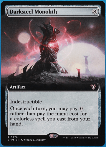 Darksteel Monolith (Extended Art) Commander Masters NM (506516) ABUGames - Picture 1 of 2