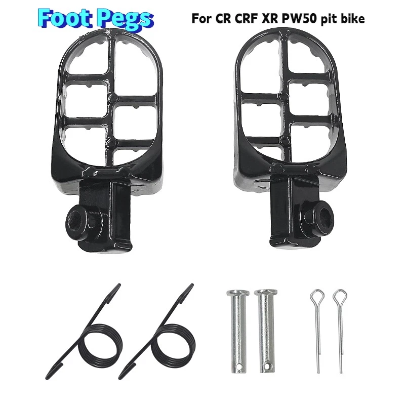 For Yamaha PW50 PW80 Honda XR/CRF 50/70 Dirt BikePedals Pad Foot Pegs Footrest Foto 2 de 4