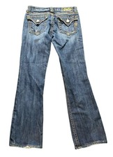 Miss Me Bootcut Jeans With Flap Pockets  Thick Stitching Women's Size 28