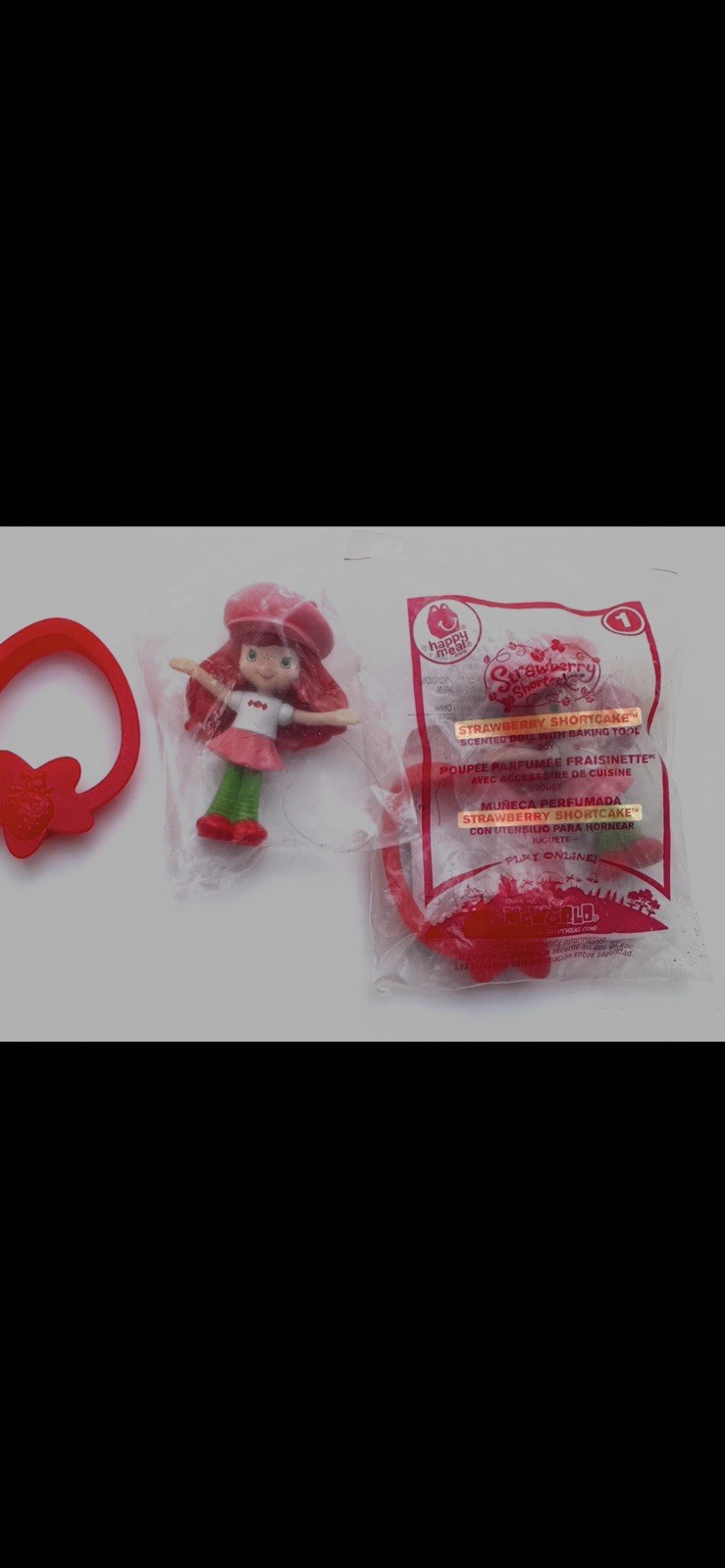 NEW SEALED STRAWBERRY SHORTCAKE #1 SCENTED DOLL 3”McDONALD’S 2010