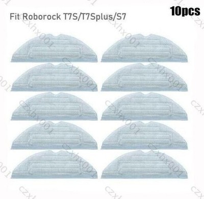 10 Stück Mopp-Tuch für Roborock S7/S7MAX/S7MAXV/S70/S75/T7 Staubsauger Zubehör