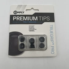 Comply TrueGrip Pro Premium Tips 3-Pairs Black S/M/L for Jabra 85t