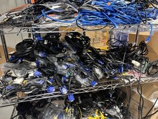 Lot of 50 6' DVI cables VGA cables splitters NEW and Used