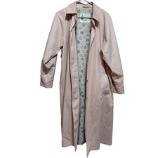 Vintage London Fog Trench Coat Blush/Pink Color Women's Size 12 Petite