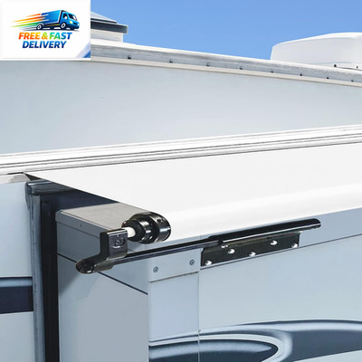 -Rv Slide Out Awning Fabric Replacement-(46'' X 110'', White- Fabric Only)-Univers