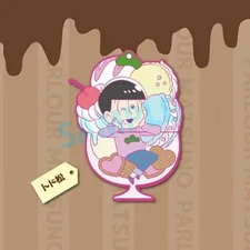 Key chain/mascot Todomatsu "Toys Works Collection Niiten Gomu! Osomatsu-san