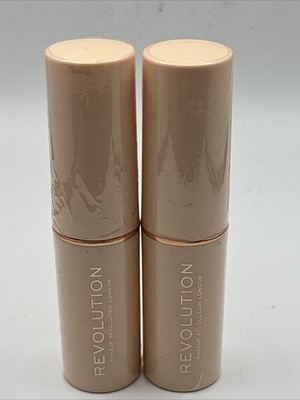2 pack  Revolution Makeup Fast Base Stick Foundation F10 Sealed