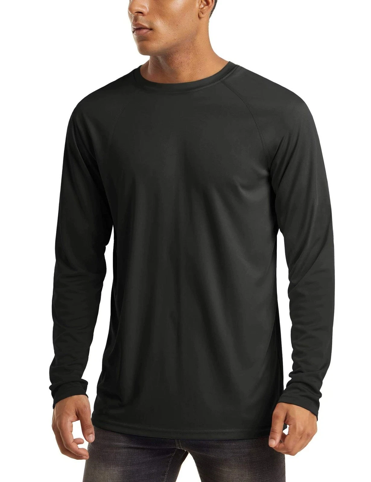 MAGCOMSEN Performance T Shirt Long Sleeve Men Camping Shirt Quick Dry Rashguard