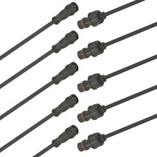 3Pin Waterproof Connector,3 Wire Electrical Connector with 20AGW 20CM Female ...