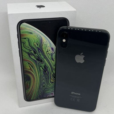 Apple iPhone XS 64GB Space Gray Optisch WIE NEU Ohne Face-ID OVP Ohne Simlock