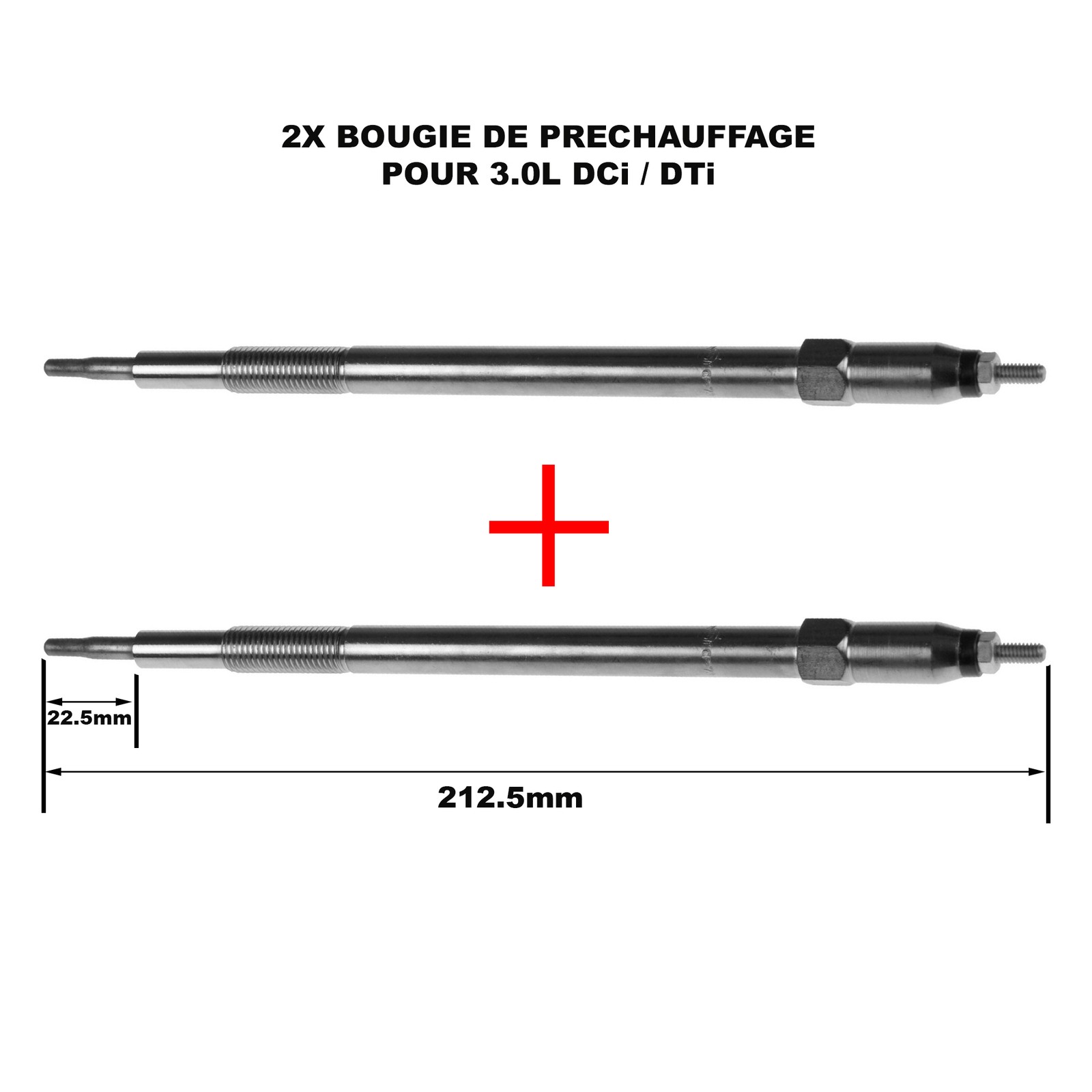Bougie de Préchauffage Interstar Problème Démarrage à Froid Solution GN072 3.0 DCI