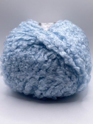 Cloudy Baby Blue Yarn 82942 Ice Yarns Super Bulky Boucle Acrylic 100g 71yds
