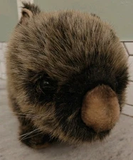 Vintage Wombat Hansa Thomas Boland & Co plush realistic 14" Australian lovie 