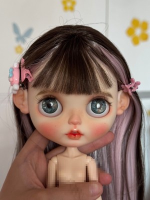 Poupée Blythe Customisée Faite Main - Style Punk Avec Tenues Et Perruque - Cadeau Collection 1/6