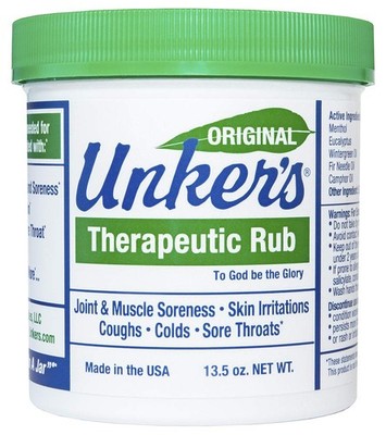 Unkers Therapeutic Rub for Joint Pain, Sore Muscles, 13.5 Ounce (Pack of 1) 