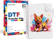A3 11.7" x 16.5" DTF Transfer Film Cold or Hot Peel Double Sided - 30 Sheets