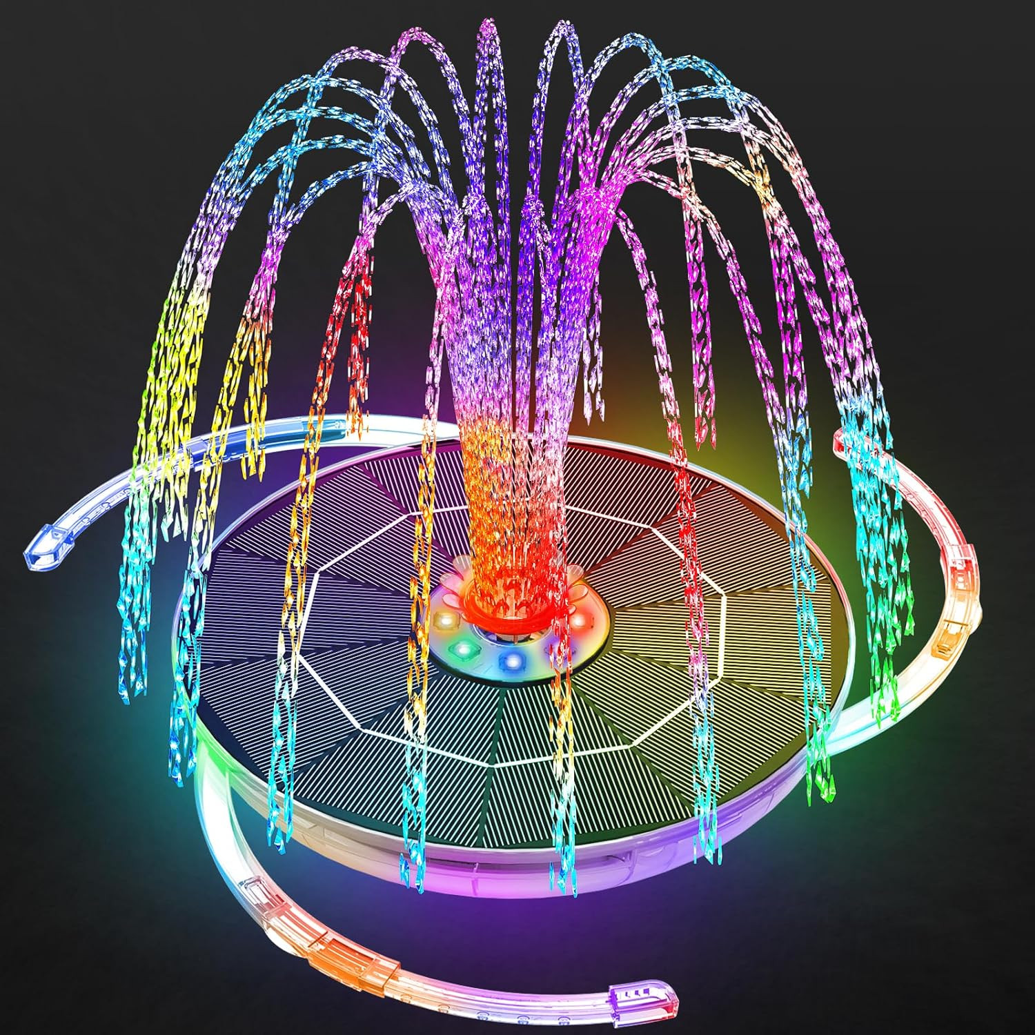 Fontana Decorativa Solare 6,5W: Luci LED per un Giardino d'Autore