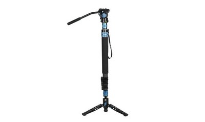 SIRUI P-424FS+VA-5 Multifunction Einbeinstativ Carbon mit Videoneiger VA-5 by