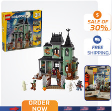 LEGO 31167 Creator Haunted Mansion 736 Piece Set   Haunted House, Ship  Train