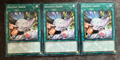 YUGIOH 3x DESTINY DRAW LEHD-ENA17 1ST Edition NM Tracked