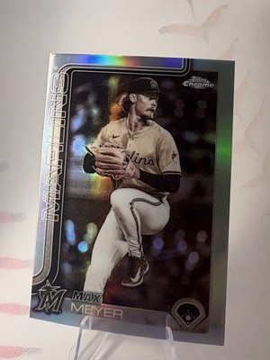 2025 Topps Chrome Update - Max Meyer Sepia Refractor Marlins #USC183