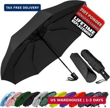 SIEPASA Compact Travel Umbrella - Windproof Auto Open/Close, Small Folding Umbre