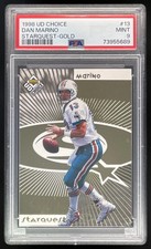 1998 Upper Deck Choice StarQuest Gold #13 Dan Marino /100 PSA 9