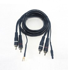 Technics SL-BD22 SL-L2 RCA Cable with Ground Replacement Phono Turntable 1M
