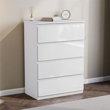 Modern High Gloss Chest of Drawers Bedside Bedroom Furniture