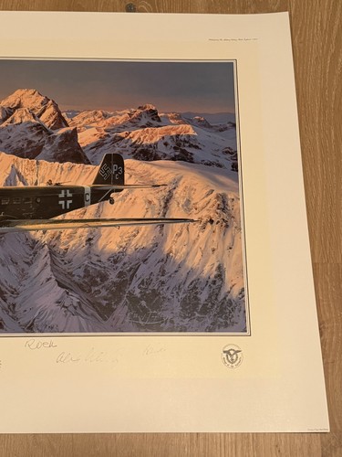 WW2 Robert Taylor Aviation Art Print Special Duties Knights Cross Signed New - Picture 5 of 16