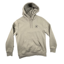 Hurley Men's M Beige Fleece Pullover Hoodie SEE DESCRIPTION