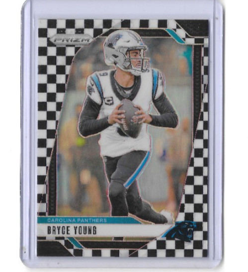 2024 Prizm - Bryce Young - Black & White Checkerboard - Carolina Panthers #37 HF