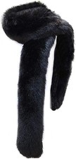 Bettli Faux Fox Raccoon Fur Scarf Collar Shawl Stole Extra Large Unisex